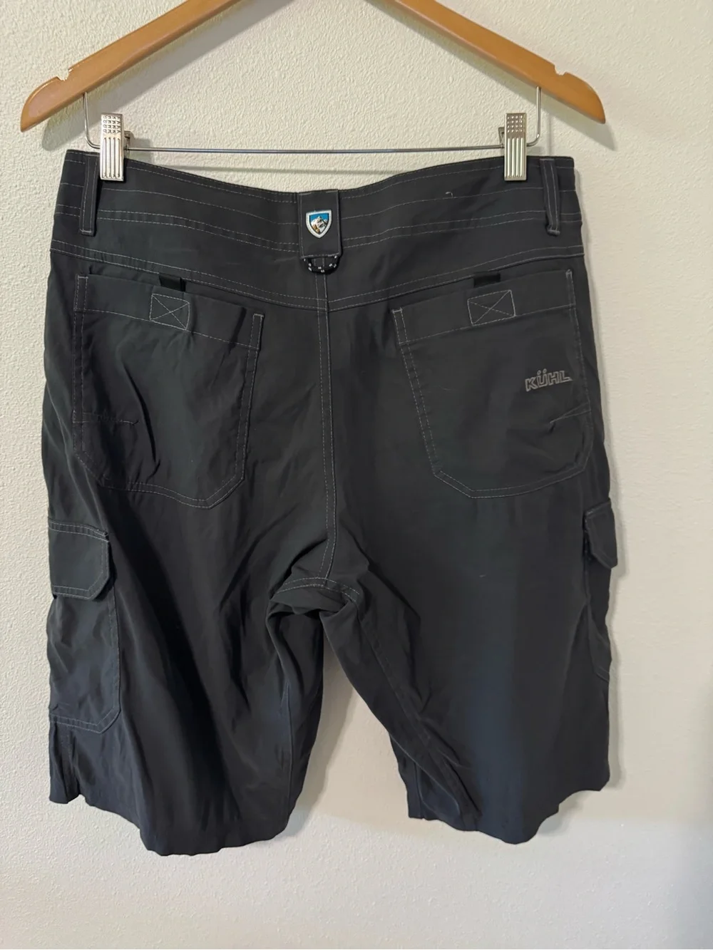 KUHL Renegade Recco Cargo Shorts Koal Gray Bermuda Longline Gorpcore-34